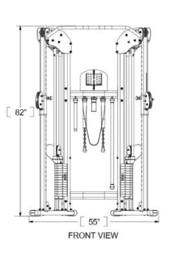 Bodycraft Functional Trainer LHFTG -World Fitness BodycraftFunctionalTrainerLHFTG 6