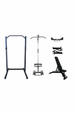 Body Iron CX22 Half Rack Elite Set -World Fitness CX22 Body Iron Commercial Pro Club Adjustable Bench 885 1