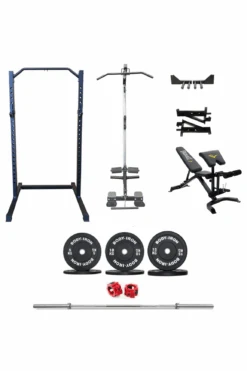 Body Iron CX22 Half Rack Elite Set + 80kg Olympic Barbell & Bumper Plate Set -World Fitness CX22 Everlast Preacher Curl Utility Bench 1 ed3b8a29 a320 4be1 b82f 5696de8a1f40