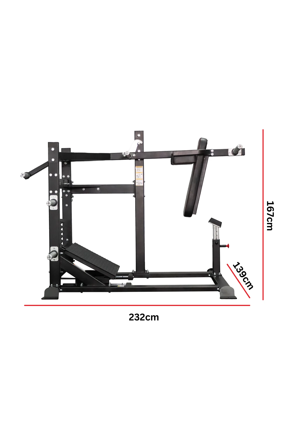 Body Iron Commercial Pendulum Squat Machine 17 Body Iron Commercial Pendulum Squat Machine - Image 16