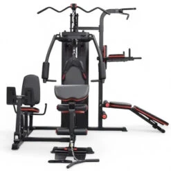Body Iron Multi Station Home Gym With Leg Press BHG7000 + Power Tower + Ab Bench