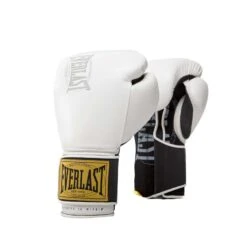 Everlast 1910 Classic Training Leather Boxing Gloves -World Fitness Everlast 1910 Classic Training Leather Glove 12 oz White