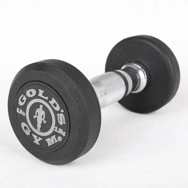 Gold's Gym 2.5kg Rubber Dumbbell Pair 3 Gold's Gym 2.5kg Rubber Dumbbell Pair