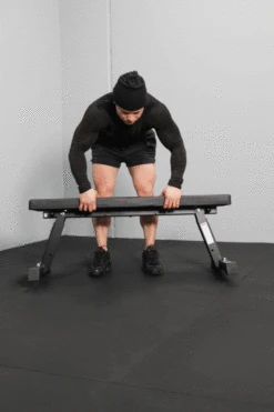 Body Iron Foldable Flat Bench -World Fitness GIF BodyIronFoldableFlatBench