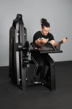 Body Iron Commercial Bicep / Tricep Curl Extension -World Fitness GIF1 BicepTricep