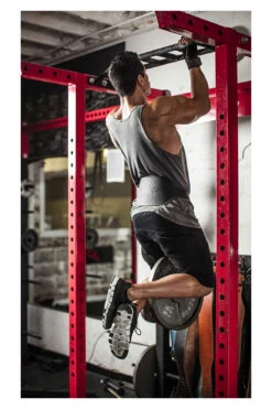 Harbinger Leather Dip Belt With Chain -World Fitness HarbingerLeatherDipBeltWithChain 3