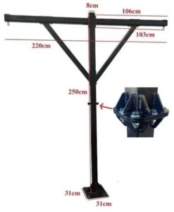 Body Iron Commercial Boxing Frame -World Fitness djaj