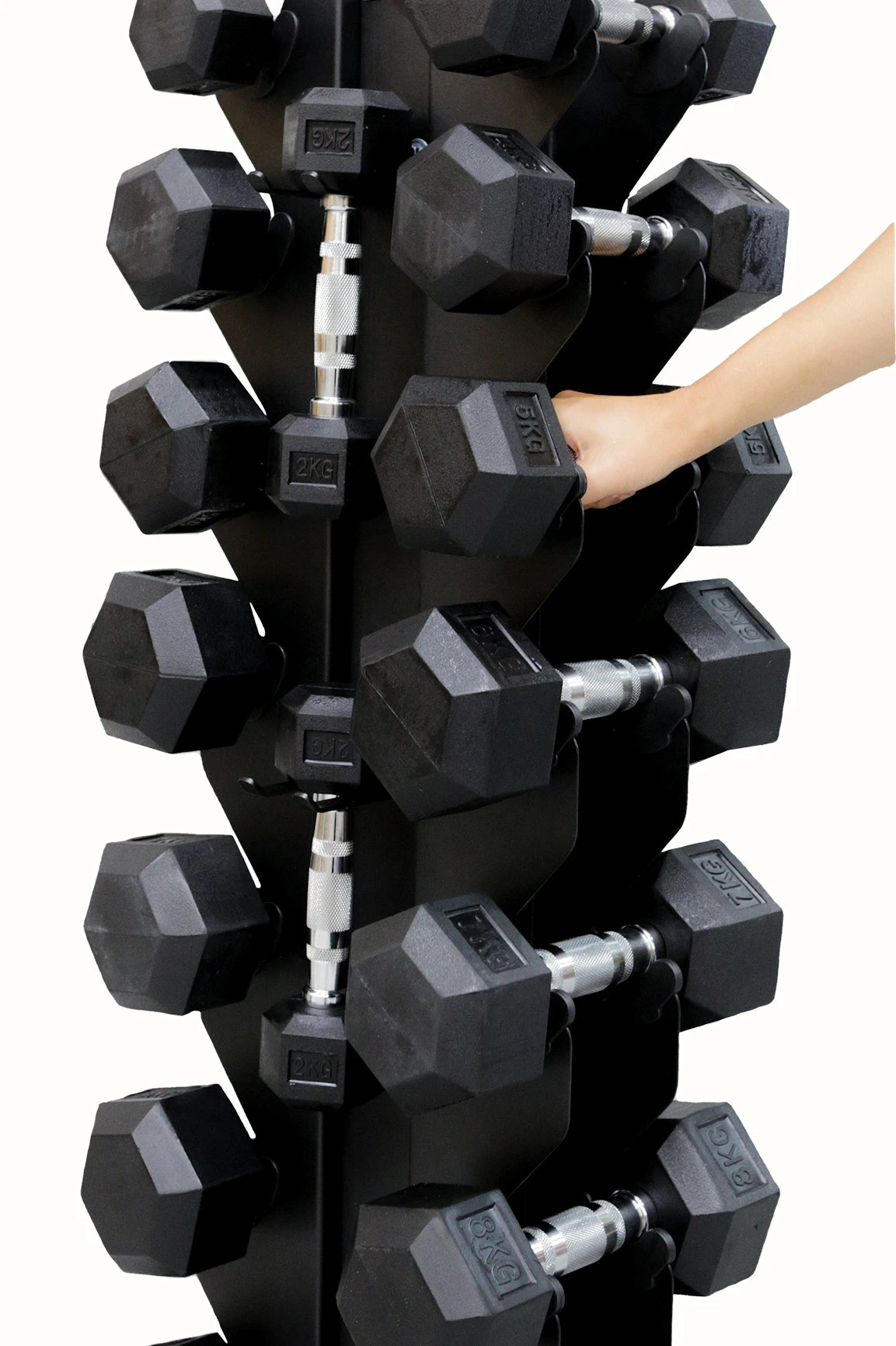 Body Iron Commercial 110kg Hex Dumbbell Package 4 Body Iron Commercial 110kg Hex Dumbbell Package - Image 2